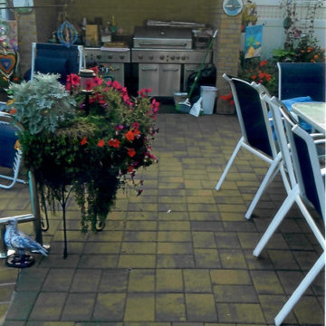 Pool with Whirl pool spill over, outdoor kitchen, outdoor bar, Pergola& Patio