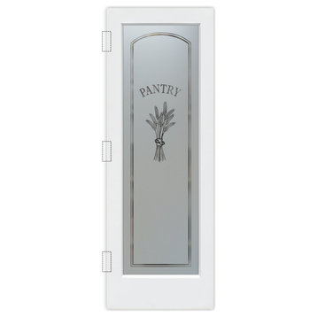 Pantry Door - Bundled Wheat Petite - Primed - 28" x 80" - Book/Slab Door