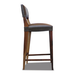 Bruno Stool in Leather - Bar Stools And Counter Stools