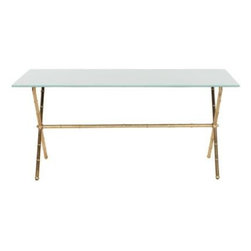 Brogen Gold and White Coffee Table - Coffee Tables