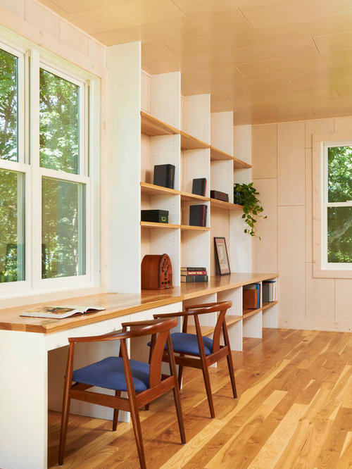 Modern Built In Desk Home Design, Photos & Decor Ideas