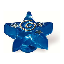 Siro Designs 49mm Fantasia Star Knob | Blue knobs, 80-172 - Cabinet And Drawer Knobs