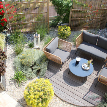 Aménagement d'une terrasse paysagée