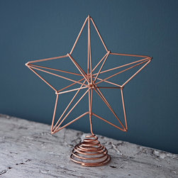 Copper Star Christmas Tree Topper - Christmas Ornaments