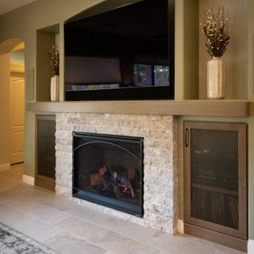 Timeless Traditional Kitchen & Fireplace