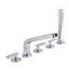 Speakman Vector 5-Hole Deck Mount Tub Faucet in Polished Chrome
