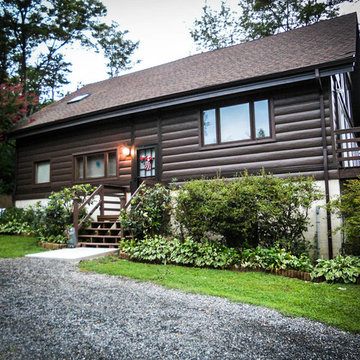 Stanardsville, VA Log Cabin - Steel Log Siding