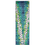 Unique Loom - Unique Loom Light Green Metro Pebbles Runner Rug, 2'x6'7" - Compelling motifs are found in our enchanting Metropolis Collection. There are colorful bursts of abstract artistry and distinct shapes that add a playful elegance to each rug. The quality and durability of each rug is hard to beat. What makes this collection so intriguing is the contrasting elements and hues. Dont be afraid to lose yourself in our whimsical adornments!