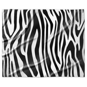 "Zebra Chic" Sherpa Blanket 60"x50"