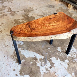 Blue Gum with blackened steel - Side Tables And End Tables