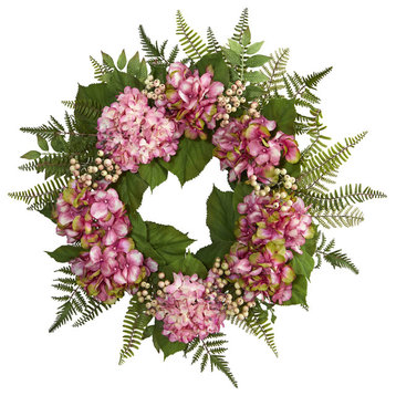 24" Hydrangea Berry Wreath