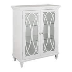 Elegant Home Fashions Florence 2 Door Floor Cabinet in White