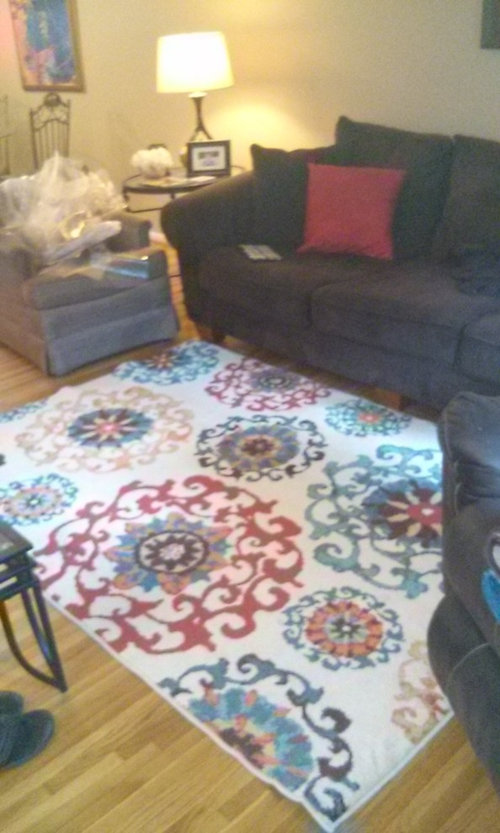 is this rug too busy?