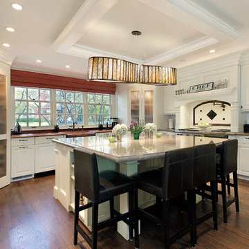 Varaluz Affinity 6-Light Pendant Installed Above Kitchen Island