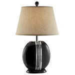 Ore International - 28''H Obsidian Table Lamp - Obsidian Table Lamp adds a decorative element to any room