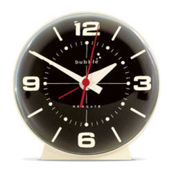 Orb Alarm Clock - White with Black Face - Alarm Clocks