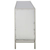 Zariyah Silver Leaf Four Door Cabinet