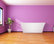 Empava 59" Modern Freestanding White Acrylic Bathtub