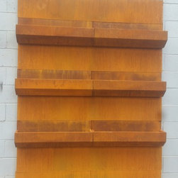 Modular walls ,planters and ponds in Corten , stainless and powder coated steel. - Products