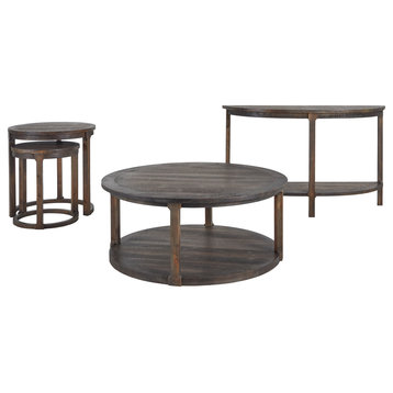 Grady 3PC Occasional Table Collection, Brown