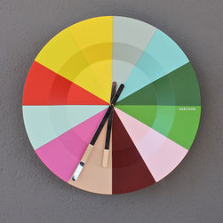 pretty slices clock - Clocks