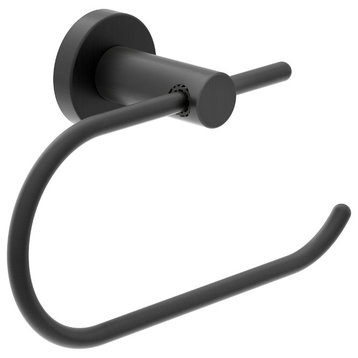 Dia Toilet Paper Holder with Mounting Hardware, Matte Black