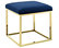 Anticipate Velvet Ottoman, Gold Navy