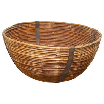 Antique Large Indian Basket-Bishnupur