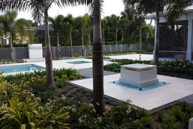 Inspiration for a contemporary home design remodel in Miami