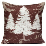 Company 415 - Pine Tree Pillow - Dimensions: 21"L x 21"W