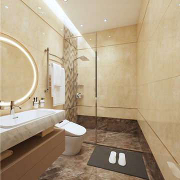 Warm Neutral Ensuite Bathroom