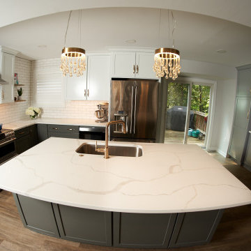 Cheerful Two Toned Shaker Kitchen