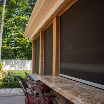 Outdoor Living Space with Motorized Screens