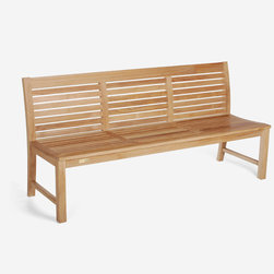 Wintons Teak Abacus armless bench - Outdoor Dining Chairs