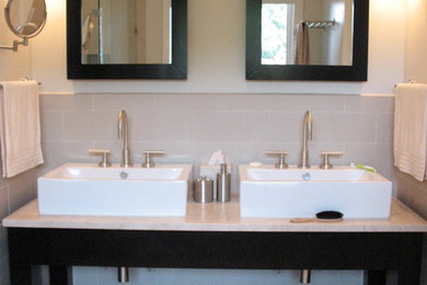 Inspiration for a transitional bathroom remodel in San Francisco