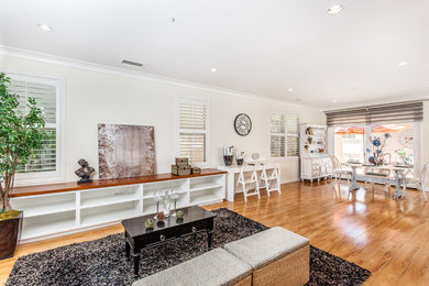 Elegant living room photo in Orange County