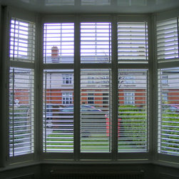 Sitting Room Bay Window Shutters - Window Blinds