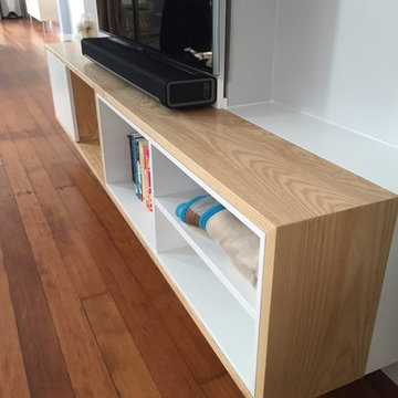 Entertainment Center - White w/Ash