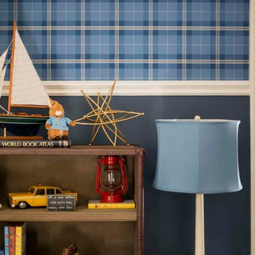Serene & Color-Infused Waban Victorian: Vintage Americana Nursery Vignette