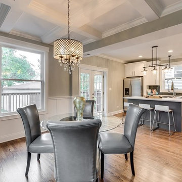 Modern Kitchen with Grey Shaker Island | Chicago, IL