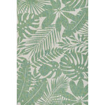 Novogratz - Novogratz Villa Salerno Machine Made Transitional Area Rug Green 6'7" X 9'6" - An indoor/outdoor rug assortment that exudes contemporary cool, this modern area rug collection features repetitive patterns inspired by international architectural motifs. The all-weather rug series emphasizes graphic geometric prints, using high contrast charcoal grey, chambray blue, fuchsia pink and russet red shades to draw attention toward the floor. Manufactured from durable polypropylene fibers, the decorative floorcovering series is a staple for statement-making interior and exterior spaces.