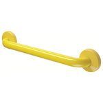Ponte-Giulio-USA-Maxima - 48 Inch Grab Bar With Safety Grip, Wall Mount Coated Grab Bar, Yellow - 48 Inch Glossy Wall Mount Straight Grab Bar, Vinyl Coated, ADA, Wall Installation