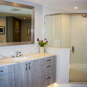 Master Bathroom with Custom Elmwood Cabinetry
