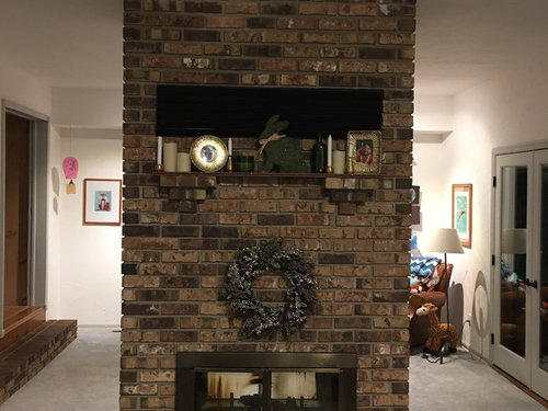 What To Do With Large Two Sided Fireplace In Middle Of Family Room