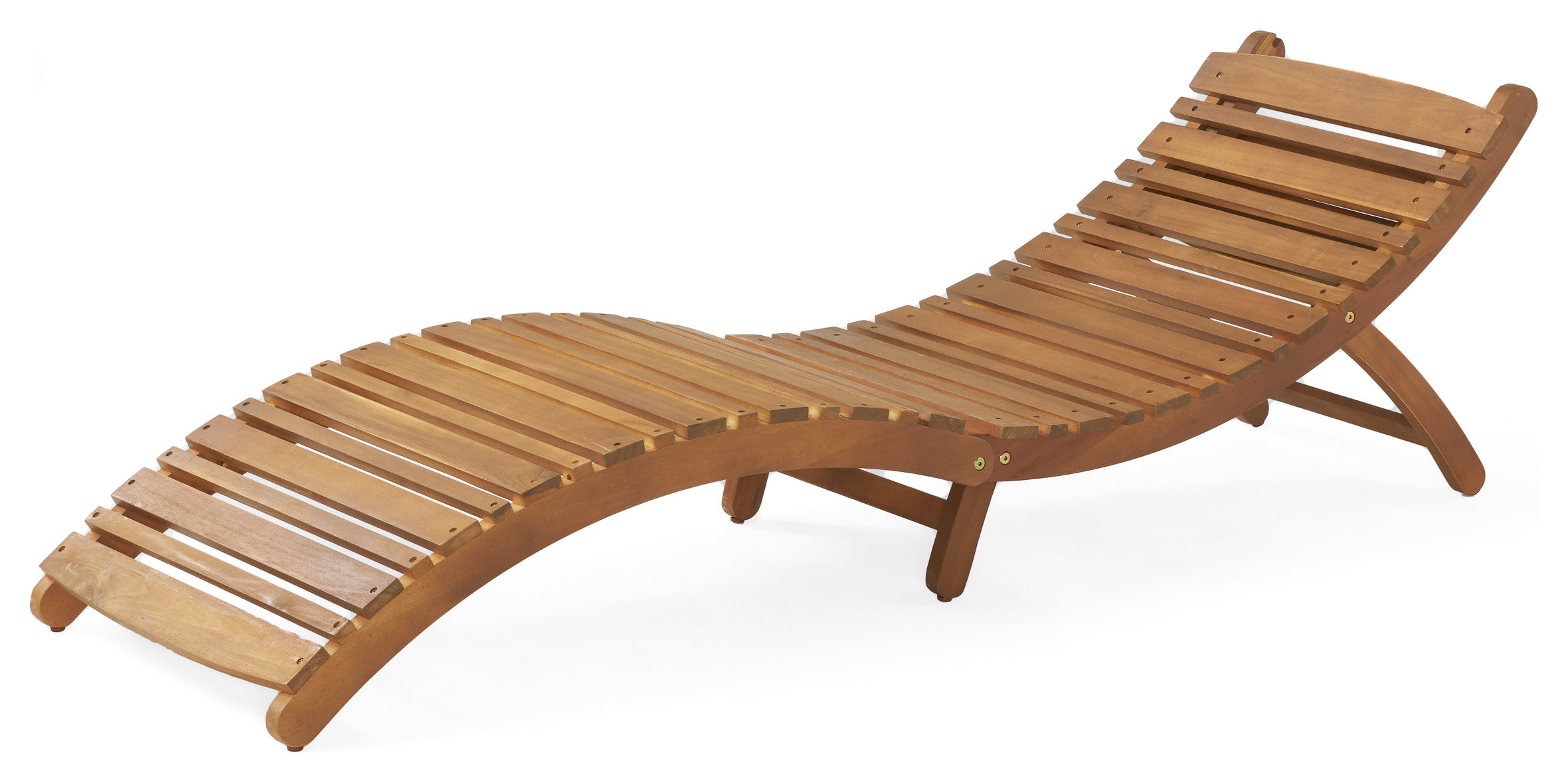 Lisbon Folding Chaise Lounge Chair Transitional Outdoor Chaise