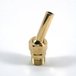 1/2" NPT Adjustable Brass Fountain Nozzle - Outdoor Fountain And Pond Accessories