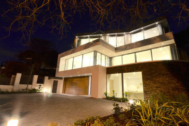 Modern stone exterior home idea