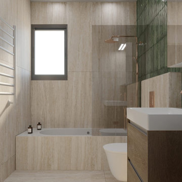 Master Bathroom with a Bathtub by the Window, Limassol, Cyprus