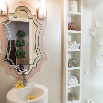 Chic Modern Mix Bathroom Design