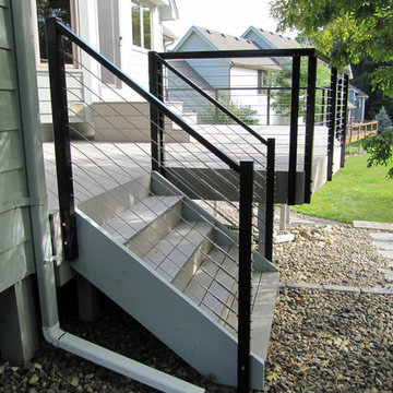 Lakeville, MN: Black Aluminum Railing System